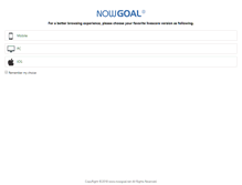 Tablet Screenshot of nowgoal.net